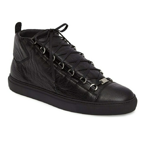 balenciaga high top leather